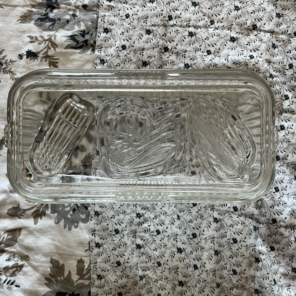 Clear Glass Refrigerator Ware with Lid